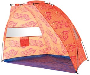 Happy People Strandmuschel Helgoland mit UV Schutz, orange, 200x120x120, 77903 Preisvergleich
