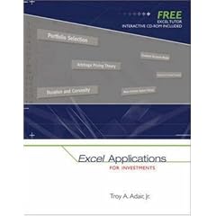 Excel Applications for Investments with Excel Tutor CD ROM