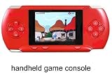 Dark-RED 2.8 LCD Portable Game Console With AV-Out And Built-In Games, Game Disk Included - Best Gift for Kids