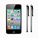 IPOD TOUCH 4TH GENERATION CAPACITIVE TOUCHSCREEN STYLUS TWIN PACK - SILVER PART OF THE QUBITS ACCESSORIES RANGE