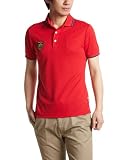 (キャロウェイアパレル)Callaway Apparel スリムシルエット半袖ワッペン付無地ポロ 241-151561 100 RED RED L