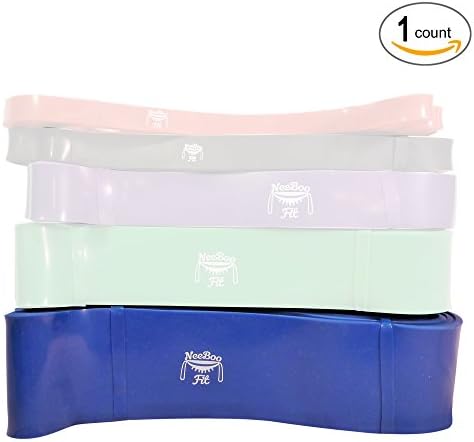 NeeBooFit Resistance Pull-Up Band, for Assisted Pullups, Stretching, Powerlifting - Single Band 41 Inch Loop, Choose from 5 Levels