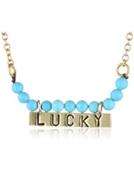 Depyc "Sweet Engravings" Engraved Brass Plate Pendant Necklace