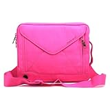 Padwa Lifestyle Shockproof Sleeve Pouch Carrying Envelope Bag Case with Shoulder Strap Zipper for Ipad 2 3 4 Air Samsung Galaxy Note Tab2 3 10.1 Inch Tablet Pc (Rosy)