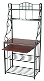 Bakers Rack With Shelf (Black) (69.75