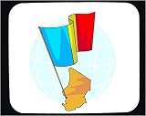Decorated Mouse Pad with country, flag, Chad