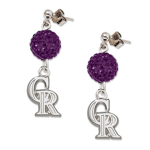 MLB Colorado Rockies LogoArt Ovation Earrings
