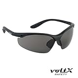 voltX 'CONSTRUCTOR' Plano Regular Lens Safety Glasses/Cycling Sports Glasses (SMOKE/GRAY) CE EN166F 