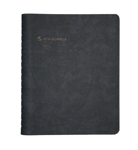 AT-A-GLANCE The Action Planner Recycled Daily Appointment Book, 6 x 9 Inches, Black, 2011 (70-EP03-05)