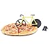 BALFER Bicycle Pizza Cutter Dual Stainless Steel Bike Pizza Cutter Wheel (Yellow & Black)