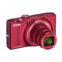 Nikon Coolpix S8200 Digitalkamera (16 Megapixel, 14-fach opt. Zoom, 7,5 cm (3 Zoll) Display, Full-HD-Video, bildstabilisiert) rot