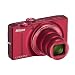 Nikon Coolpix S8200 Digitalkamera (16 Megapixel, 14-fach opt. Zoom, 7,5 cm (3 Zoll) Display, Full-HD-Video, bildstabilisiert) rot