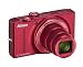 Nikon Coolpix S8200 Digitalkamera (16 Megapixel, 14-fach opt. Zoom, 7,5 cm (3 Zoll) Display, Full-HD-Video, bildstabilisiert) rot