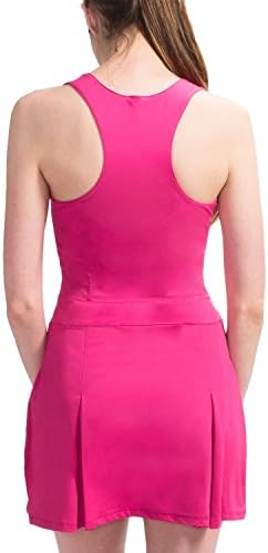 Pleated Tennis Dress - Built-in Sports Bra, Racerback, Sleeveless (small)