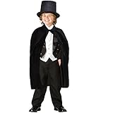 Dazzling Toys Children's Black Magician Cape with Magician Hat (D127)