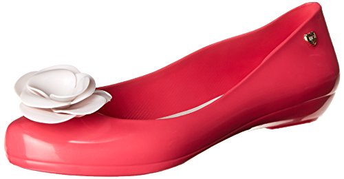mel Dreamed by melissa Women's Pop VIII Ballet Flat, Pink, 7 B US
