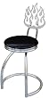 Billet Barchairz Internal Flame Black Pad