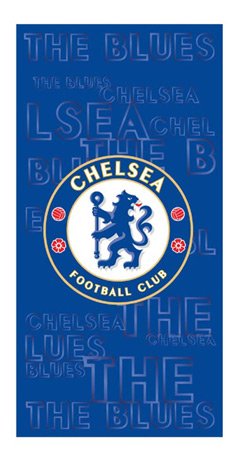 Chelsea Crest Printed Football Club Beach Bath Towel