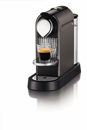 Nespresso CitiZ C110 AutomaticProgrammable Coffee Espresso and Lungo Machine Titanium