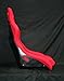 Pair of Bride Zeta Ii 2 Low Max Seats w/ Black Frp Red Cloth W Sliders & Mounts