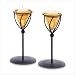 Amber Candleholders