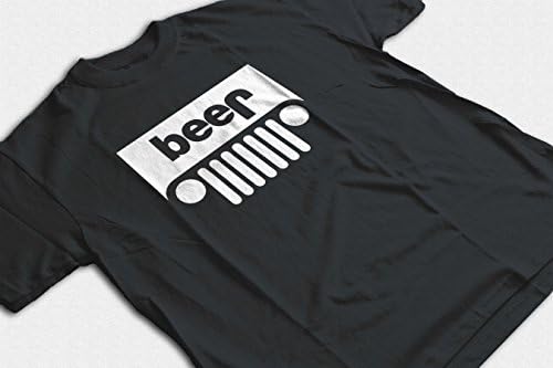 Adult Beer Jeep Men's Funny Drinking T-Shirt Shirt Kraise,Large