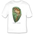 T-shirt with macula, quoll, branch, dasyurus, scared