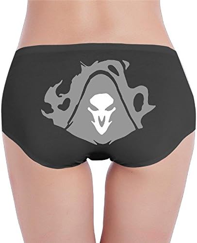 XJBD Women's Low-Waist Game Reaper Hipsters Panty Black