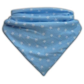 Babble Bib - Baby Bandana Bib (Blue Stars)