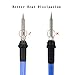 ANTOGOO Soldering Iron 60W 110V Adjustable Temperature Welding Soldering Iron Gun Kit with Carry Case, 5pcs Tips, Magnifier Station,1.0mm 50g Solder Wire, Desoldering Pump, and Tips Cleaner
