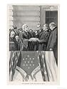 William Mckinley Takes the Oath of Office as 25th President Art Giclee Poster Print by Thulstrup, 18x24