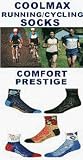 6 PAIRS COOLMAX SOCKS (DEFEET, SOCKGUY, AND LIN MIX) RUNNING/CYCLING SOCKS - MOSTLY DARK