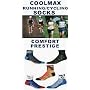 6 PAIRS COOLMAX SOCKS (DEFEET, SOCKGUY, AND LIN MIX) RUNNING/CYCLING SOCKS - MOSTLY DARK