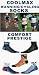 Sporting Goods : 6 PAIRS COOLMAX SOCKS (DEFEET, SOCKGUY, AND LIN MIX) RUNNING/CYCLING SOCKS - MOSTLY DARK