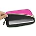 Evecase LillyPad Jr.® Android Kids Tablet Neoprene Sleeve Case Slim Briefcase w/ Handle & Accessory Pocket / Ultra Portable Travel Carrying Case Sleeve Portfolio Pouch Cover - Hot Pink