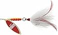 Mepps Giant Killer Bucktail Fishing Lure, 1 1/4-Ounce, Rebo Scale/White Tail