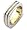 14 Karat Yellow Gold & Titanium 7mm Wide Rope Style Band - 12.25