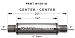 MagnaFlow 14419 Polished Stainless Steel Muffler - 3in. Center Inlet / 3in. Center Ou...