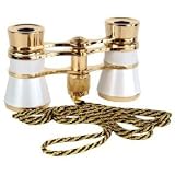 41SS6Y9DegL. SL160  LaScala Optics LSC09FL Carmen 3 x 25 Opera Glasses/Flashlight White with Golden Rings & Chain