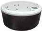 AquaTerra Spas Harmony LX Ozone Spa with 17 SS Jets, Arctic Shell/Mahogony Skirt