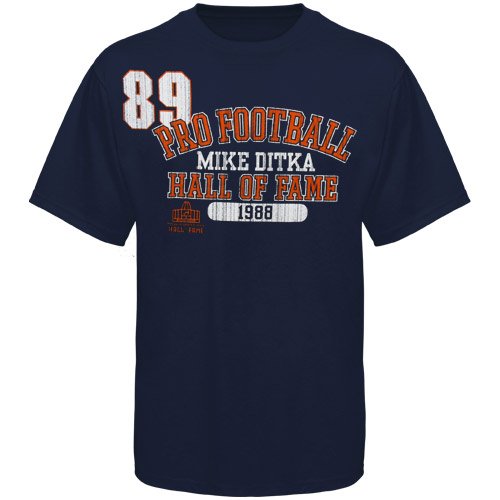 Mike Ditka Chicago Bears Hall Of Fame T-Shirt - Navy Blue (Large)
