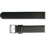 [モンディーン]MONDAINE Mondaine純正ストラップ ブラックレザー ポリッシュ尾錠 18mm幅 FE3118.20Q