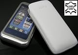 LG KM900 Arena Leder Etui Tasche Ledertasche (Weiss) Original SunCase
