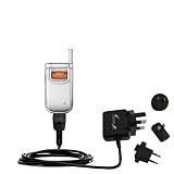 International Wall / AC Charger for the Samsung SCH-A310 - Gomadic Brand w/ TipExchange Technology