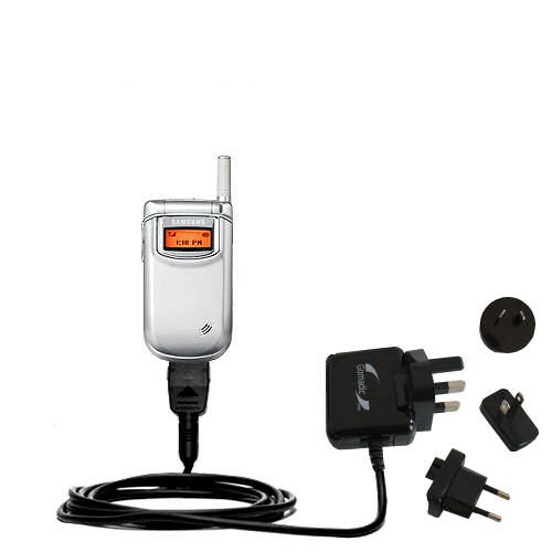 International Wall / AC Charger for the Samsung SCH-A310 - Gomadic Brand w/ TipExchange Technology