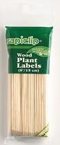 6" Wood Plant Labels - 24 Pack