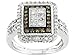 10KT WG 1.00CTW CHOCOLATE DIAMOND AND WHITE DIAMOND RING