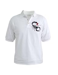 Apparel: Artsmith, Inc. Golf Shirt Tribal Scorpion - Medium