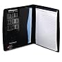 Wilson Jones Padfolio/Sorter, Polypropylene, Clear Dividers with Tabs, Pen/Card Holders, Black (55764)