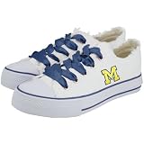 Michigan Wolverines White Spirit Sneakers
